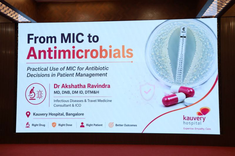 Talk title slide: From MIC to Antimicrobials